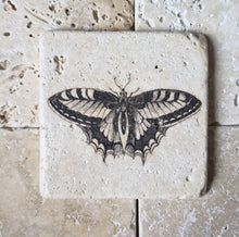 Carregar imagem no visualizador da galeria, Adorno Em Pedra Natural Travertino Anticato Borboletas lll - Kit