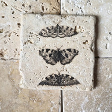 Carregar imagem no visualizador da galeria, Adorno Em Pedra Natural Travertino Anticato Borboletas lll - Kit