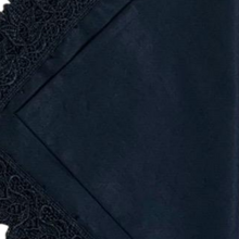 Carregar imagem no visualizador da galeria, Guardanapo Em Tecido Algodão Preto E Renda Mesa Da Clau-Kit 06