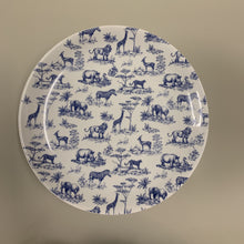 Carregar imagem no visualizador da galeria, Prato Para Bolo Em Porcelana Coleçao Jungle Blue - Unidade
