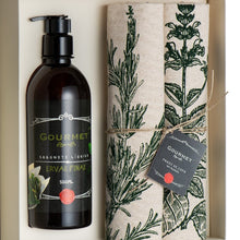 Carregar imagem no visualizador da galeria, Sabonete Líquido Alecrim e Pano de Copa Coleção Gourmet-Kit