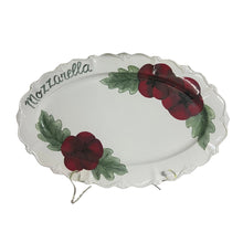 Carregar imagem no visualizador da galeria, Travessa Estampa Flor Papoula Oval Mesa Da Clau - Un