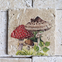 Carregar imagem no visualizador da galeria, Adorno Em Pedra Natural Travertino Anticato Mush ll - Kit