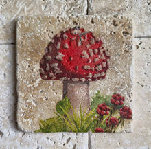 Carregar imagem no visualizador da galeria, Adorno Em Pedra Natural Travertino Anticato Mush ll - Kit