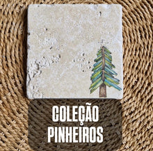 Carregar imagem no visualizador da galeria, Adorno Em Pedra Natural Travertino Pinheiros - Kit