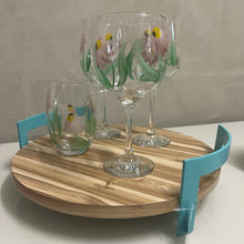 Carregar imagem no visualizador da galeria, Taça Em Vidro Para Vinho Margaridas Decor Glass - Cx