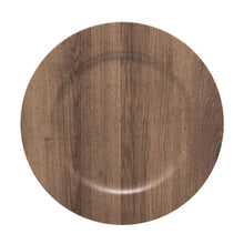 Carregar imagem no visualizador da galeria, Sousplat Em Polipropileno Galles Flat Wood Brown Copa e Cia–Un