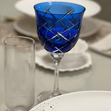 Carregar imagem no visualizador da galeria, Taça Em Cristal 25 Losango Para Água Mozart Crystal-Un