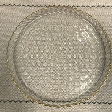 Carregar imagem no visualizador da galeria, Prato Em Vidro Brisa Clean Clear Gold We Make- Un