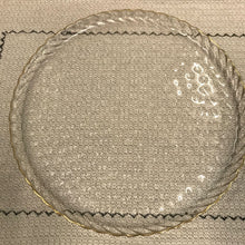Carregar imagem no visualizador da galeria, Prato Em Vidro Brisa Clean Clear Gold We Make- Un
