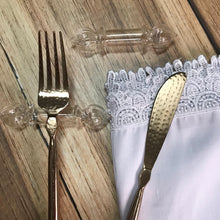 Carregar imagem no visualizador da galeria, Apoio Para Talheres Vidro Incolor Marselha Ishela - Cx