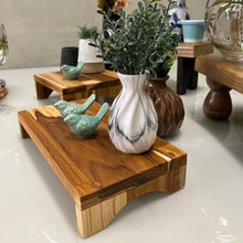 Carregar imagem no visualizador da galeria, Banqueta Em Madeira Maciça Retangular ARZ Design - Pç