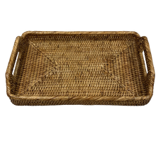 Carregar imagem no visualizador da galeria, Bandeja Em Rattan Sunrise 30cm Natural Home - Un