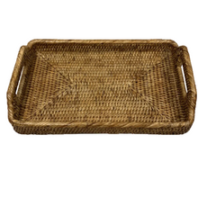 Carregar imagem no visualizador da galeria, Bandeja Em Rattan Sunrise 30cm Natural Home - Un