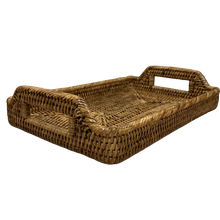 Carregar imagem no visualizador da galeria, Bandeja Em Rattan Sunrise 30cm Natural Home - Un
