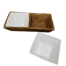 Carregar imagem no visualizador da galeria, Petisqueira E Suporte Rattan Maya 30 Cm Natural Home-Un