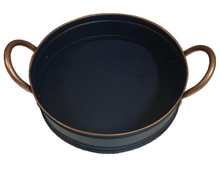 Carregar imagem no visualizador da galeria, Bandeja Em Flandres Redonda Azul Home Basket P - Un