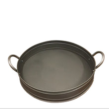 Carregar imagem no visualizador da galeria, Bandeja Em Flandres Redonda Black M Home Basket - Un