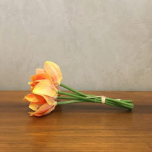 Carregar imagem no visualizador da galeria, Haste Permanente Flor Orquídea Alaranjado Brilhance - Pç