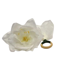 Carregar imagem no visualizador da galeria, Porta Guardanapo Flor Amarilis Branco Mesa Da Clau – Kit 04