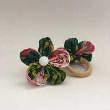Carregar imagem no visualizador da galeria, Porta Guardanapo Flor De Chita Rosa E Verde Mesa Da Clau-Kit 06