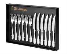 Carregar imagem no visualizador da galeria, Faqueiro Aço Inox Para Churrasco Serenity St. James-Cx