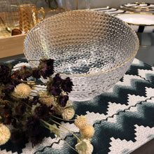 Carregar imagem no visualizador da galeria, Tigela Em Vidro Transparente Bolas Gold Home Design - Un