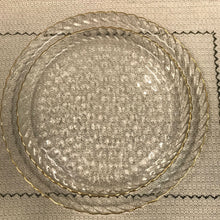 Carregar imagem no visualizador da galeria, Prato Em Vidro Brisa Clean Clear Gold We Make- Un