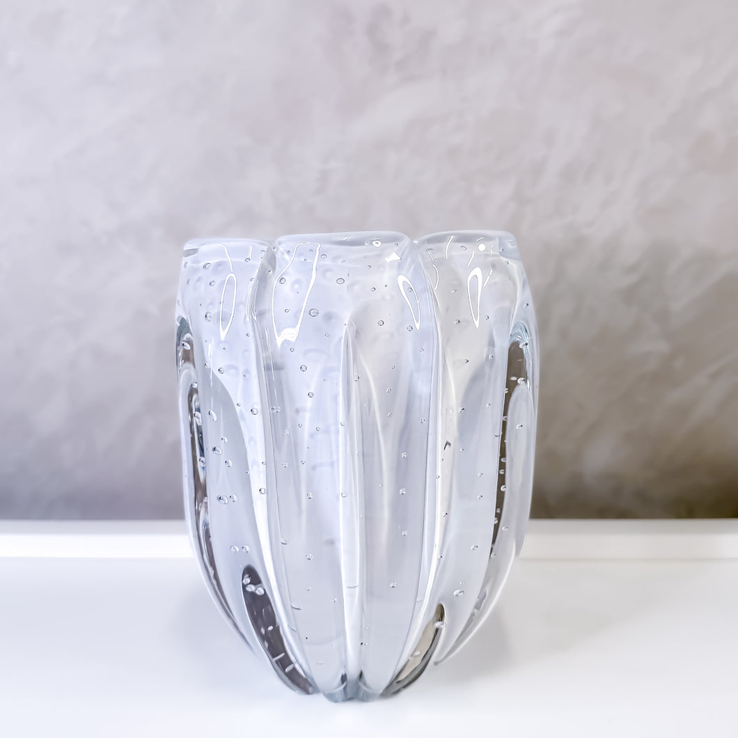 Vaso Murano Jelly Branco M Cristais Tavares - Pç