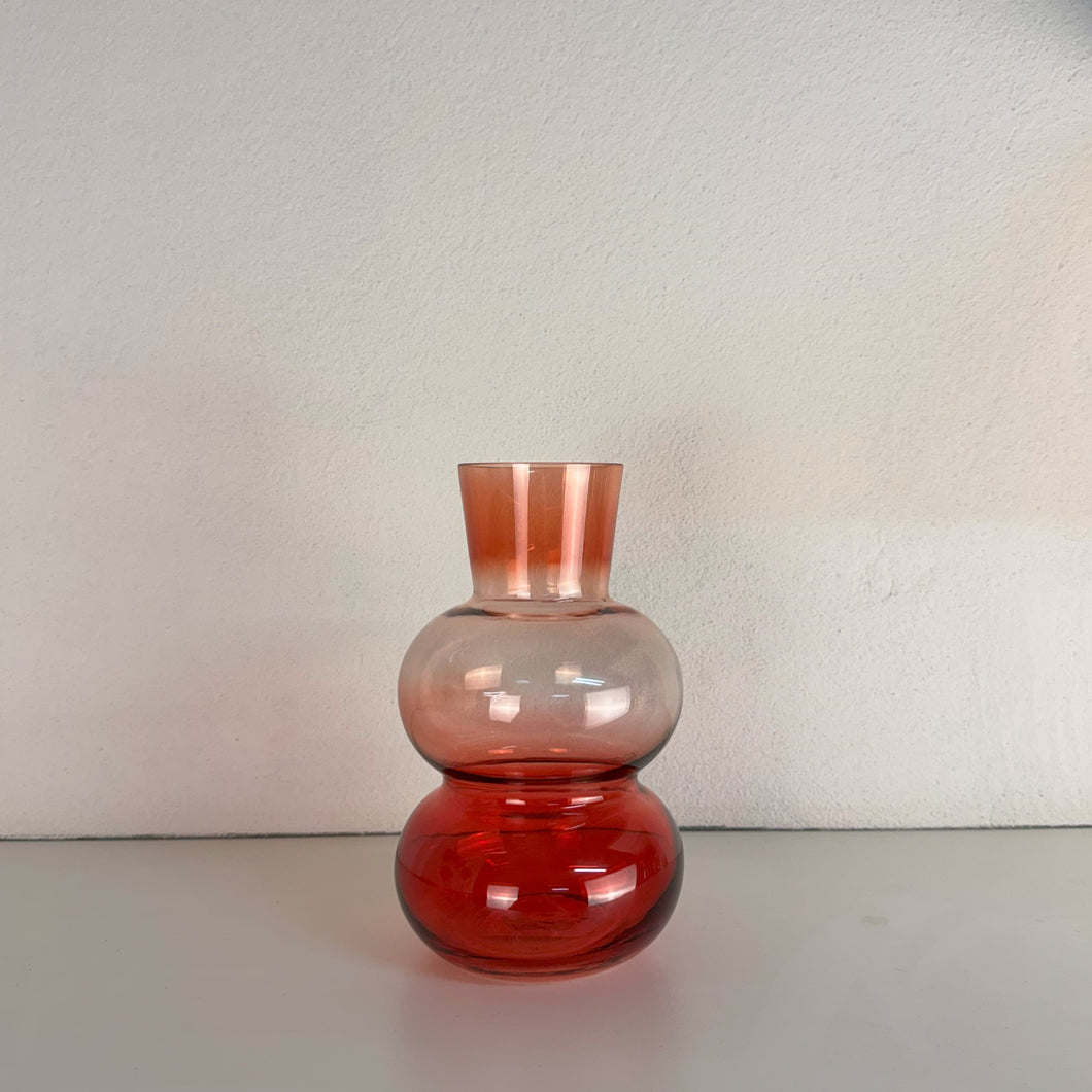 Vaso Em Vidro Colorido Rouge Ribeiro E Pavani - Pç