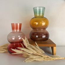 Carregar imagem no visualizador da galeria, Vaso Em Vidro Colorido Ambre Vert Ribeiro E Pavani - Pç
