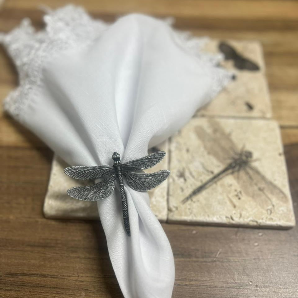 Porta Guardanapo Em Metal Libélula Casa Bonita - Cx