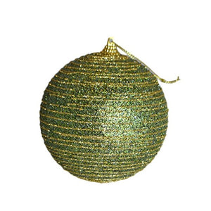 Bolas De Natal Verde Com Dourado - Caixa