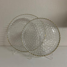 Carregar imagem no visualizador da galeria, Prato Em Vidro Brisa Clean Clear Gold We Make - Cx
