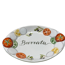 Carregar imagem no visualizador da galeria, Travessa Em Cerâmica Oval Relevo Burrata Luiz Salvador - Pç
