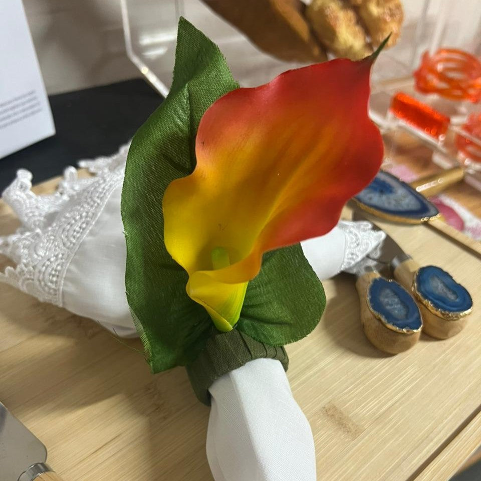 Porta Guardanapo Copo De Leite Bicolor G Mesa da Clau–Kit