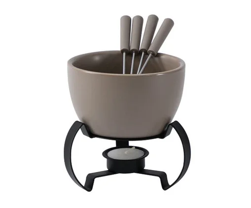 Aparelho De Fondue Para Chocolate Cor Marrom Fracalanza - 07 Pçs