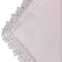 Guardanapo Em Tecido Branco Com Renda Mesa Da Clau-Kit