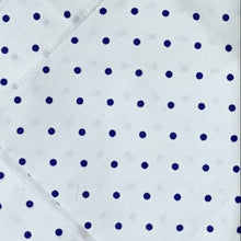 Carregar imagem no visualizador da galeria, Guardanapo Em Tecido Branco Poá Azul P Mesa Da Clau-Kit 06
