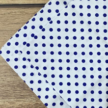Carregar imagem no visualizador da galeria, Guardanapo Em Tecido Branco Poá Azul M Mesa Da Clau-Kit 06
