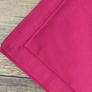Guardanapo Em Tecido Algodão Liso Rosa Pink Mesa Da Clau-Kit
