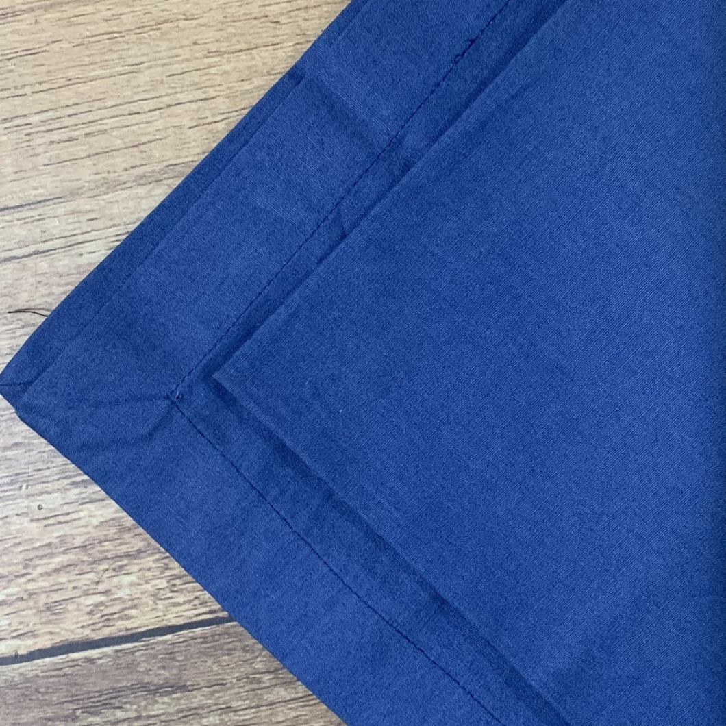 Guardanapo Em Tecido Algodão Liso Azul Médio Mesa Da Clau-Kit