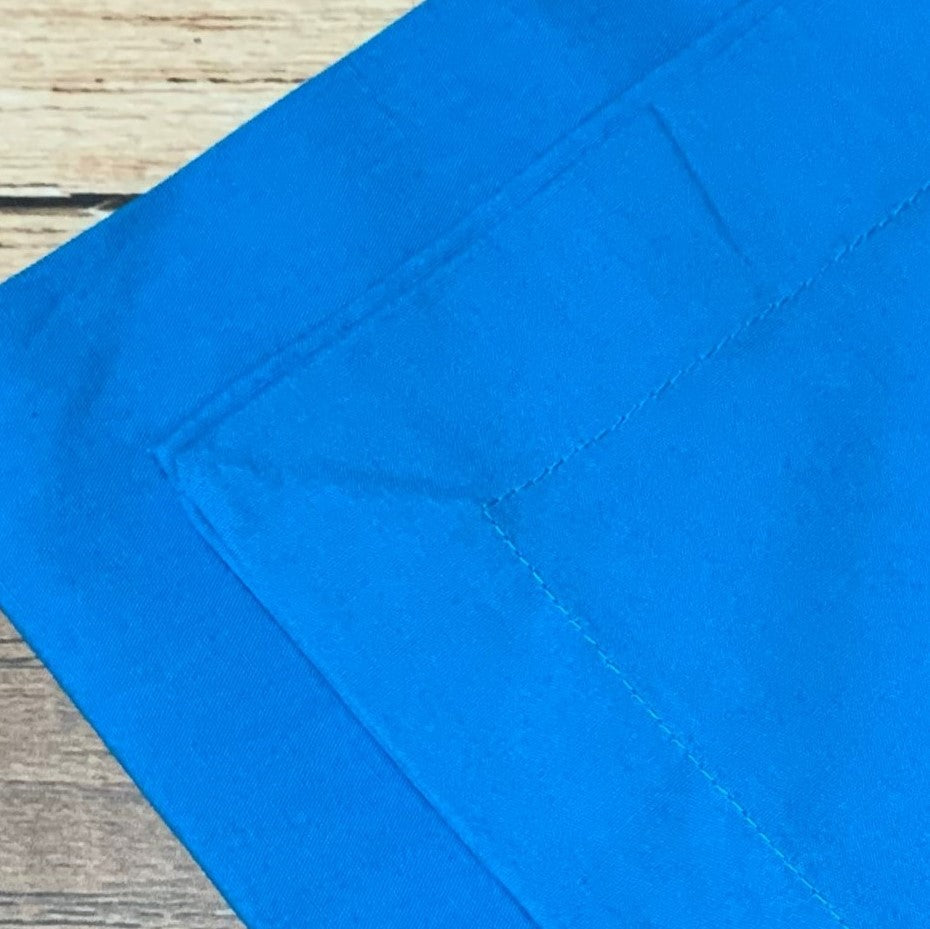 Guardanapo Em Tecido Algodão Liso Azul Turquesa Mesa Da Clau-Kit