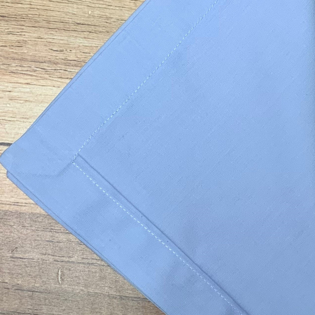 Guardanapo Em Tecido Algodão Liso Azul Claro Mesa Da Clau-Kit