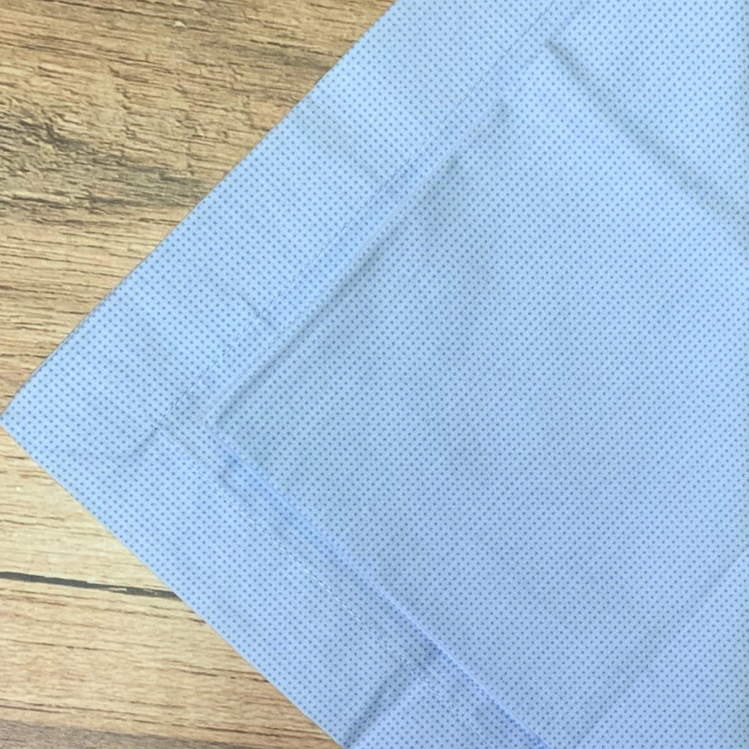 Guardanapo Em Tecido Azul Claro Micro Poá Mesa Da Clau-Kit
