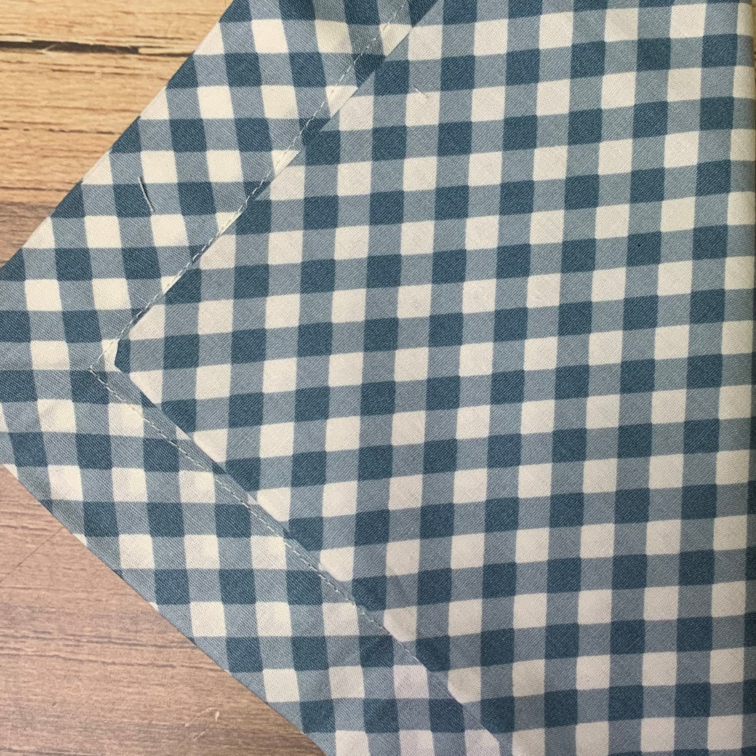 Guardanapo Em Tecido Xadrez Vichy Azul II Mesa Da Clau-Kit