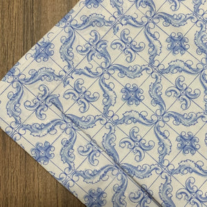 Guardanapo Em Tecido Azulejo Português Mesa Da Clau-Kit