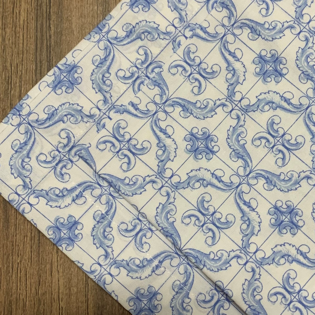 Guardanapo Em Tecido Azulejo Português Mesa Da Clau-Kit