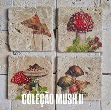 Carregar imagem no visualizador da galeria, Adorno Em Pedra Natural Travertino Anticato Mush ll - Kit
