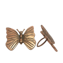 Carregar imagem no visualizador da galeria, Porta Guardanapo Em Metal Borboleta Rosé Mameg – Kit 02
